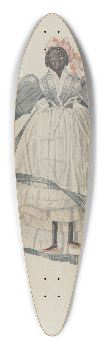 Jacob Gielens - Doll  Black Mama 39.3 inch art pintail longboard deck