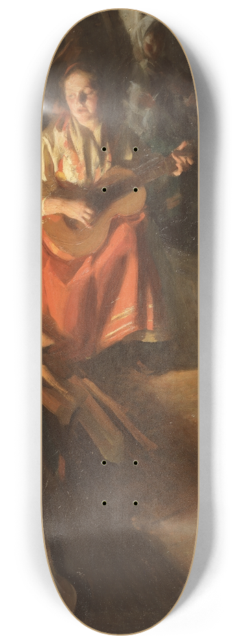 Anders Zorn - A Musical Family 8.25 inch art skate deck