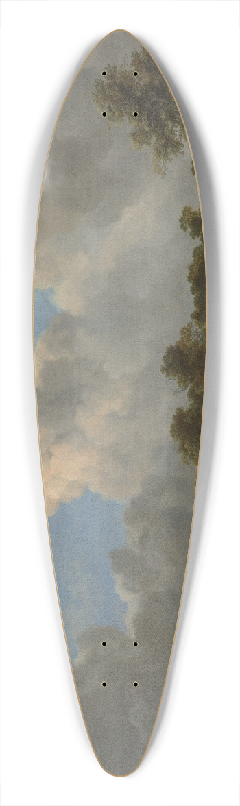 Jacob van Ruisdael - Wheat Fields 39.3 inch art pintail longboard deck
