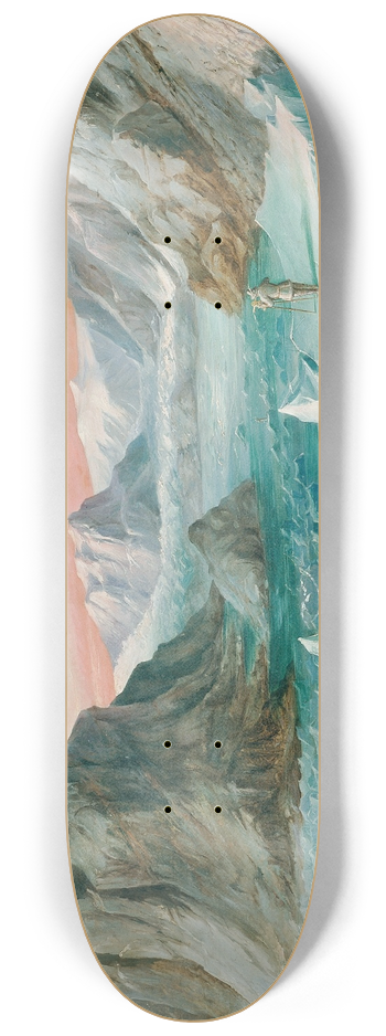 Josef Langl - Deutsche Nordpolexpedition nach Ostgrnland 1869 8.25 inch art skate deck