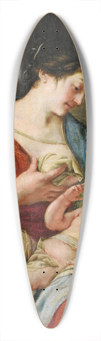 Jacques Blanchard - Virgin And Child 39.3 inch art pintail longboard deck