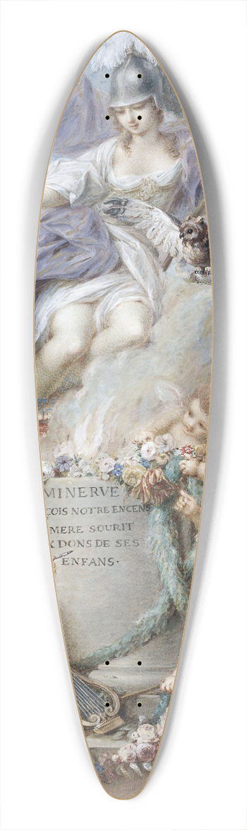 Jacques Charlier - Hommage  Minerve 39.3 inch art pintail longboard deck