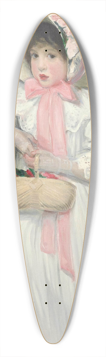 Jacques-mile Blanche - Lenfant au panier 39.3 inch art pintail longboard deck