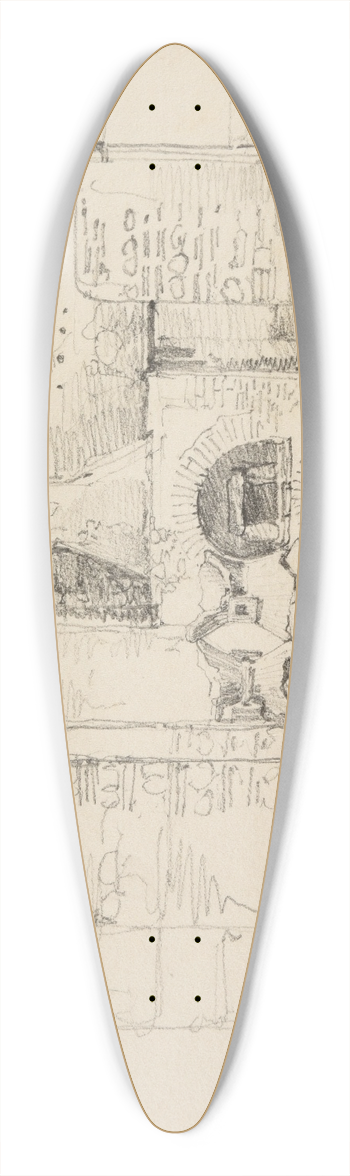 Jacques-Raymond Brascassat - Maison du boulanger  Pompi 39.3 inch art pintail longboard deck