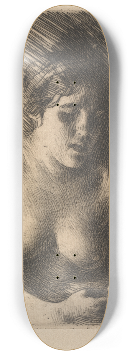 Anders Zorn - Bust 8.25 inch art skate deck