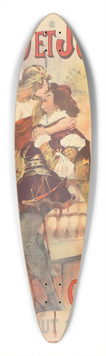 Jacques Wly - Romo et Juliette 39.3 inch art pintail longboard deck