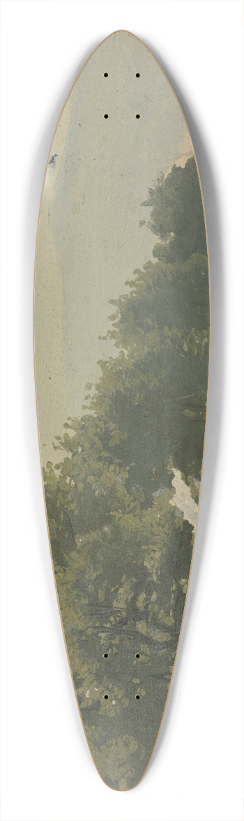 Jakob Becker - Broadleaf forest 39.3 inch art pintail longboard deck