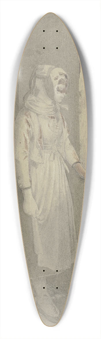 Jakob Becker - Conversation through the window 39.3 inch art pintail longboard deck
