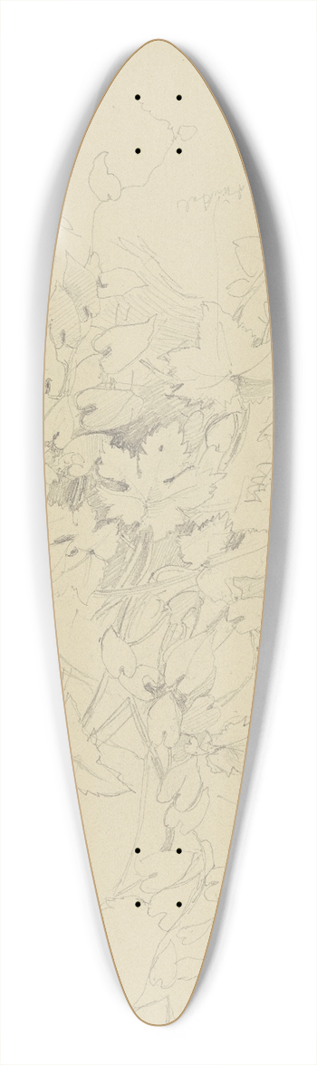 Jakob Becker - Grape vine 39.3 inch art pintail longboard deck