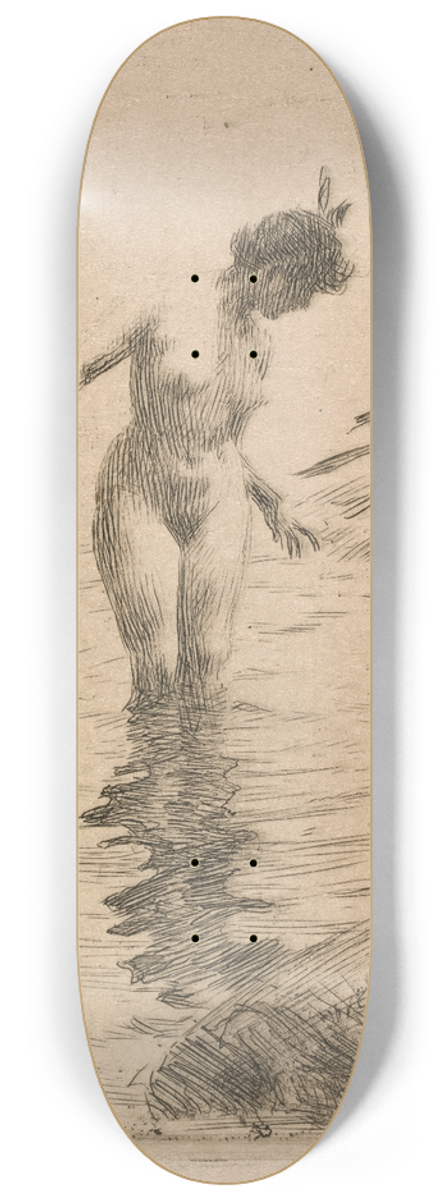 Anders Zorn - Circles of Water II 8.25 inch art skate deck