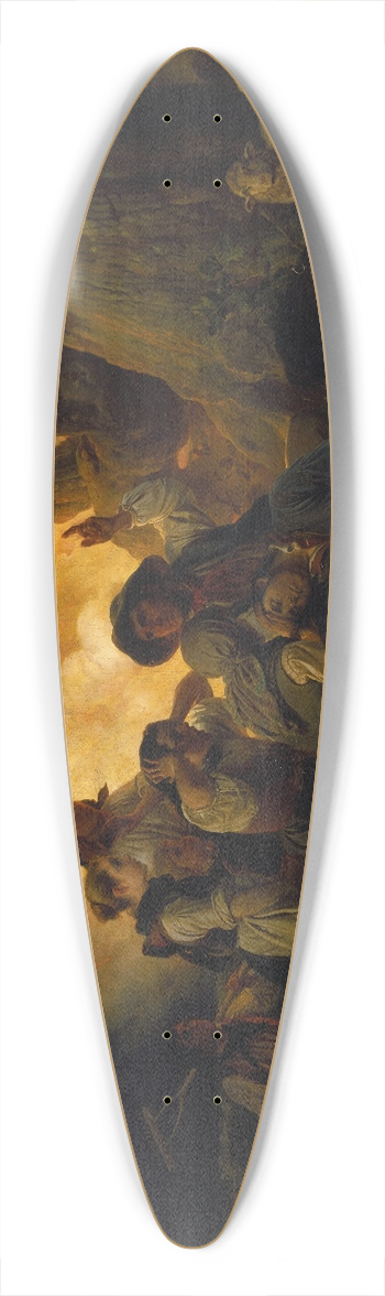 Jakob Becker - Shepherd Struck by Lightning 39.3 inch art pintail longboard deck
