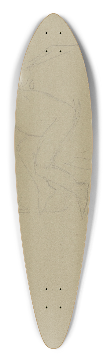 Jakob Becker - Sleeping child 39.3 inch art pintail longboard deck