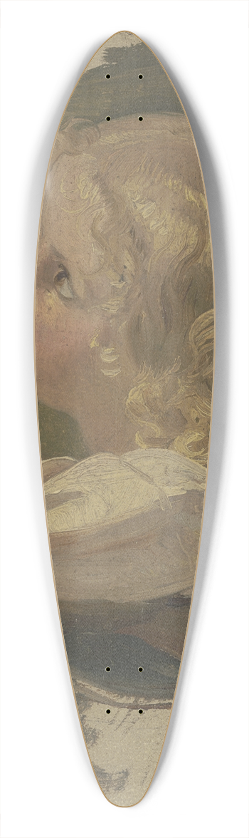 Jakob Becker - Small blond child 39.3 inch art pintail longboard deck
