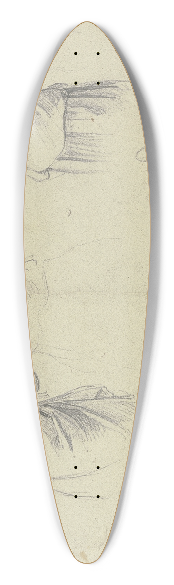 Jakob Becker - Studienblatt; Bauernmdchen 39.3 inch art pintail longboard deck