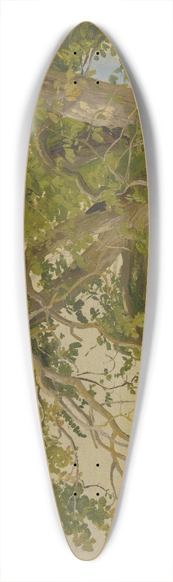 Jakob Becker - Treetop 39.3 inch art pintail longboard deck