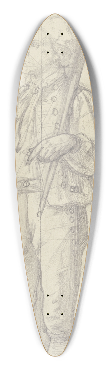 Jakob Becker - Young farmer 39.3 inch art pintail longboard deck