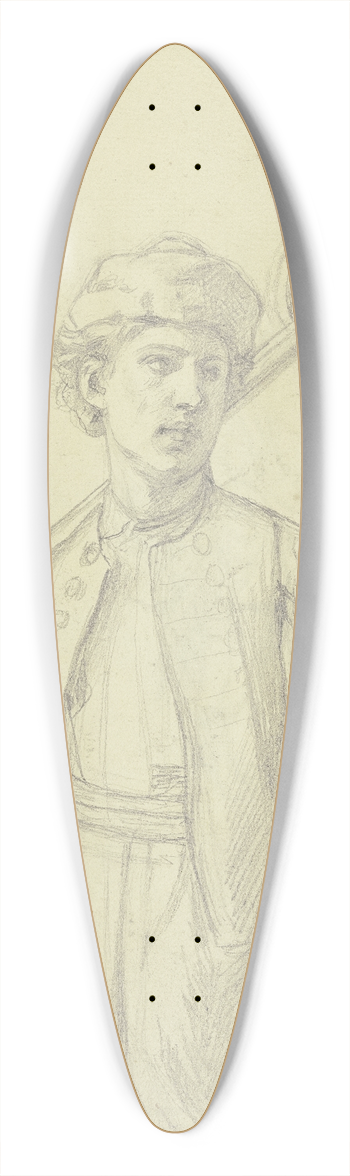 Jakob Becker - Young farmer with rake 39.3 inch art pintail longboard deck