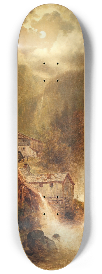 Josef Thoma - Approaching Storm in the High Mountains 8.25 inch art skate deck
