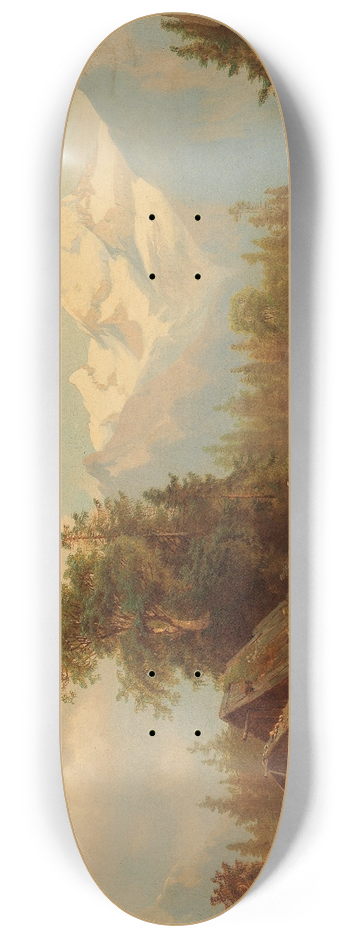 Josef Thoma - Mhle am Gebirgsbach 8.25 inch art skate deck