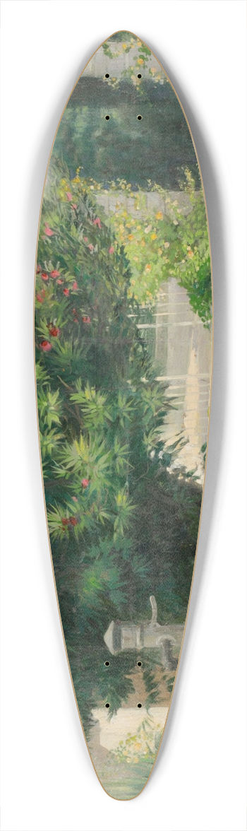 Jakob Koganowsky - Garten mit Oleander 39.3 inch art pintail longboard deck