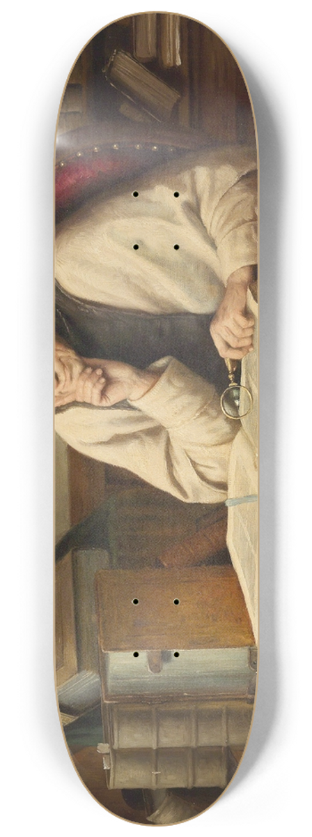 Josef Wagner-Hhenberg - Lesender Mnch 8.25 inch art skate deck