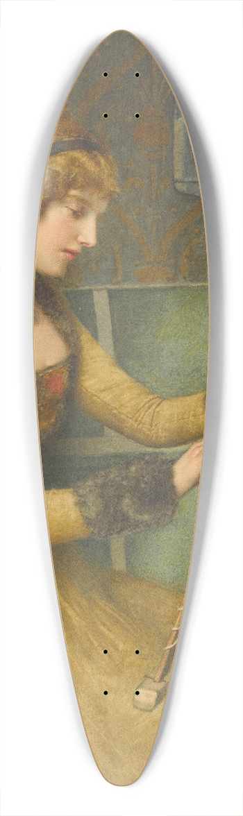James Dromgole Linton - Leisure hours 39.3 inch art pintail longboard deck
