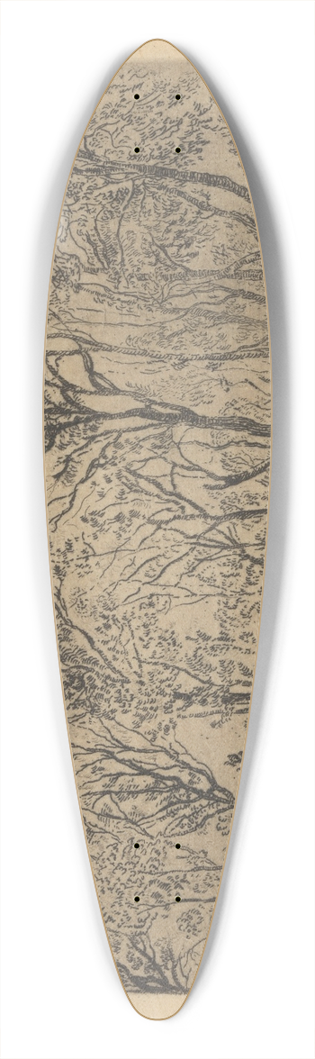 James Ensor - Bosje 39.3 inch art pintail longboard deck