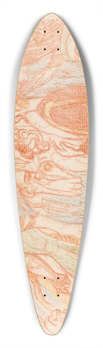 James Ensor - Caesars Denarius 39.3 inch art pintail longboard deck