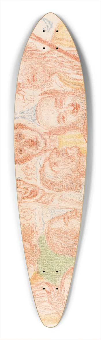 James Ensor - Christ before his Judges 39.3 inch art pintail longboard deck