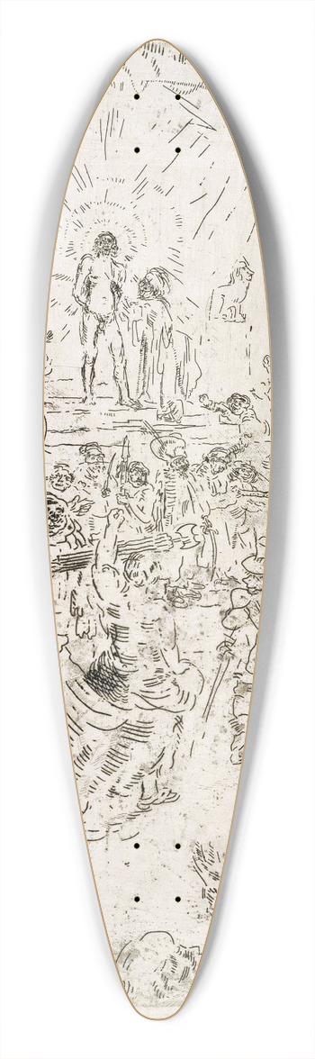 James Ensor - Christ Mocked 39.3 inch art pintail longboard deck