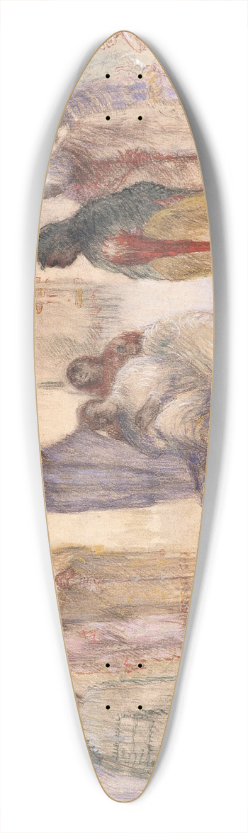 James Ensor - Christ with the Lame 39.3 inch art pintail longboard deck