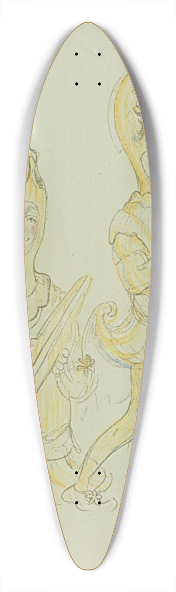 James Ensor - Cimbaalspelers 39.3 inch art pintail longboard deck