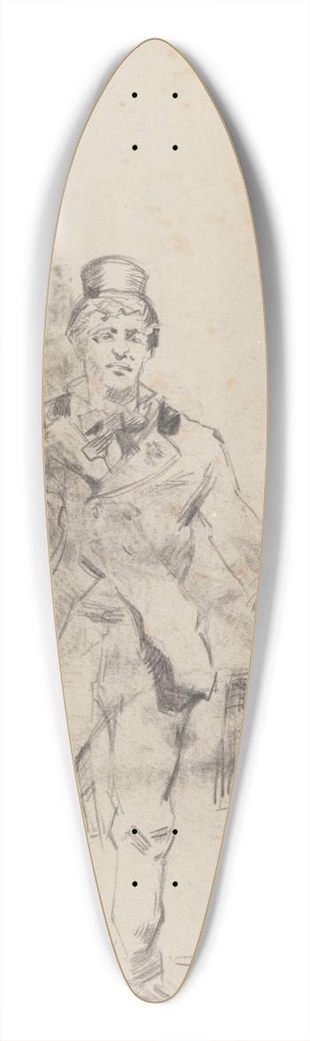 James Ensor - Copy after Grvin 39.3 inch art pintail longboard deck