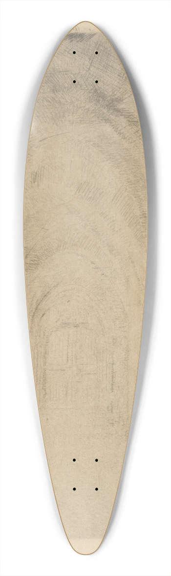 James Ensor - De crypte 39.3 inch art pintail longboard deck