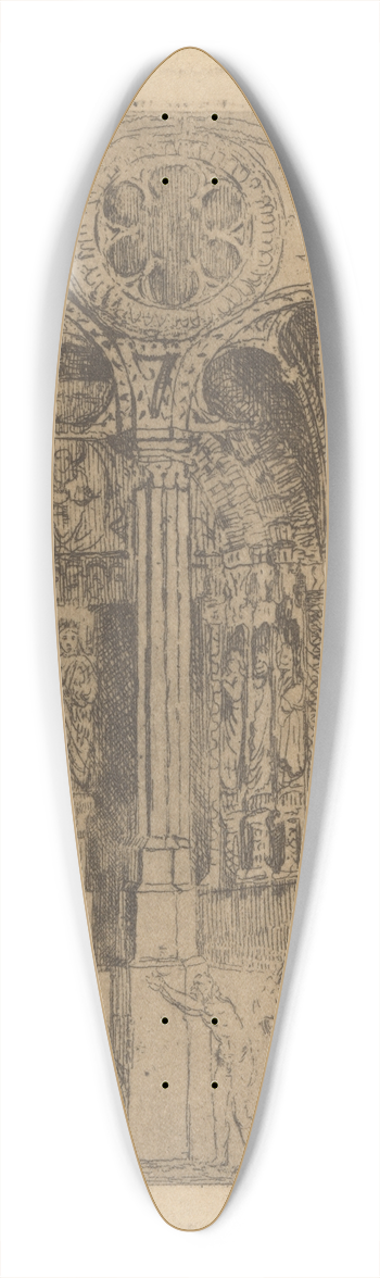 James Ensor - De geseling 39.3 inch art pintail longboard deck