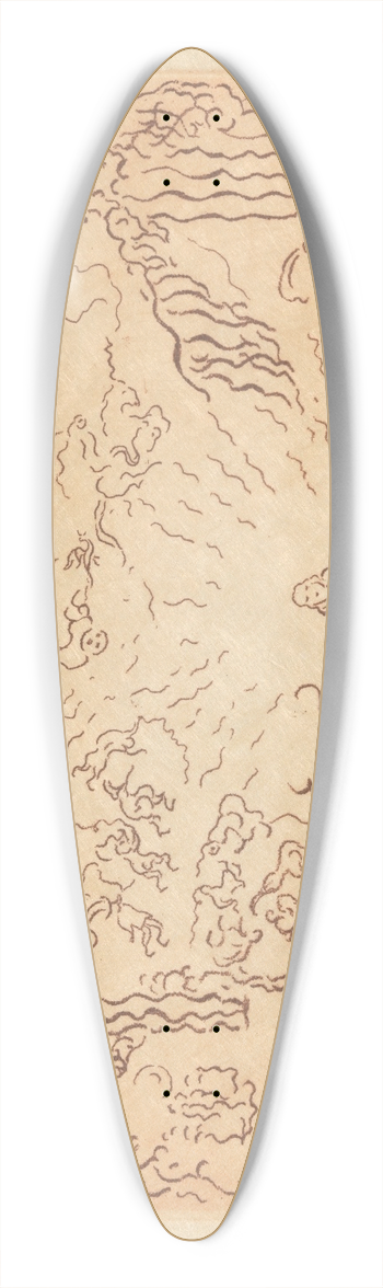James Ensor - De molenduivel 39.3 inch art pintail longboard deck