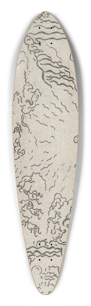 James Ensor - De molenduivel 39.3 inch art pintail longboard deck