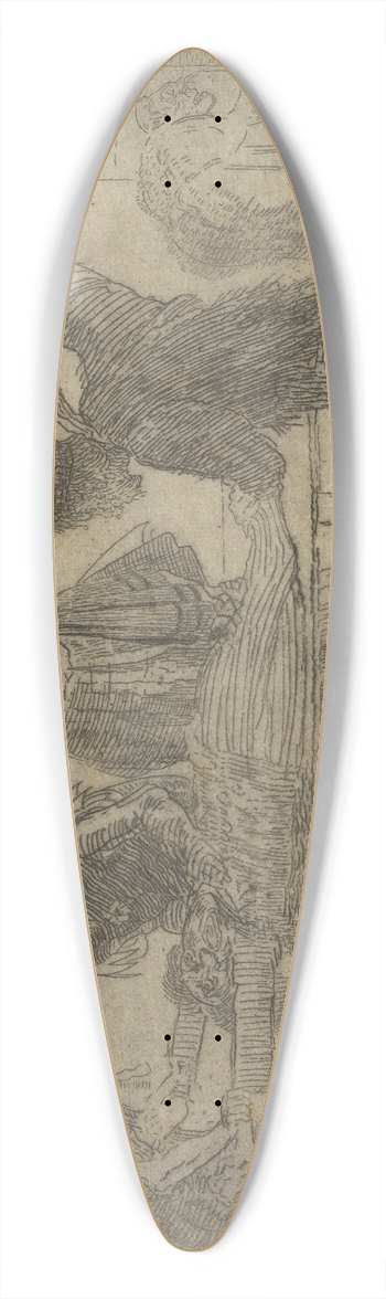 James Ensor - De Moord 39.3 inch art pintail longboard deck