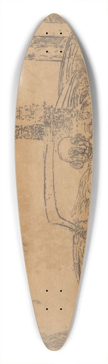 James Ensor - De ontucht 39.3 inch art pintail longboard deck