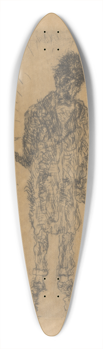 James Ensor - De vechtersbazen 39.3 inch art pintail longboard deck