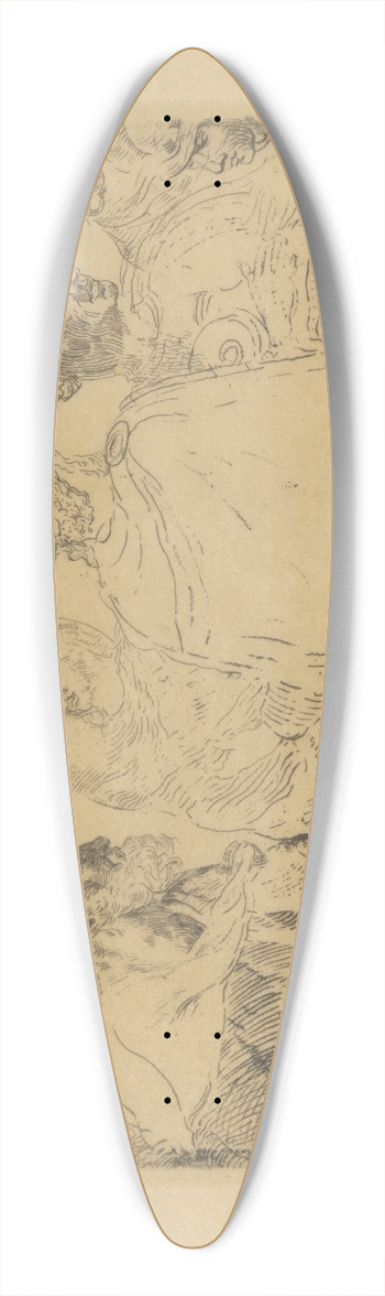 James Ensor - De zilverling van Caesar 39.3 inch art pintail longboard deck