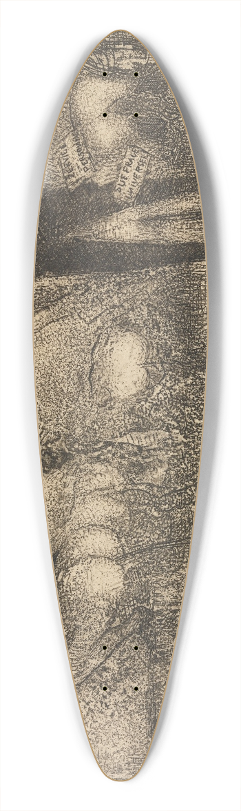 James Ensor - Doctrinal Nourishment 39.3 inch art pintail longboard deck