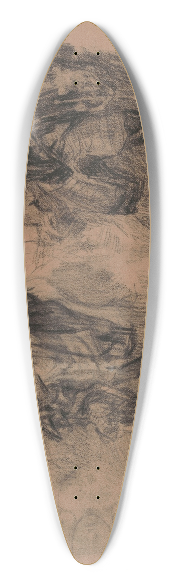 James Ensor - Don Quixote 39.3 inch art pintail longboard deck