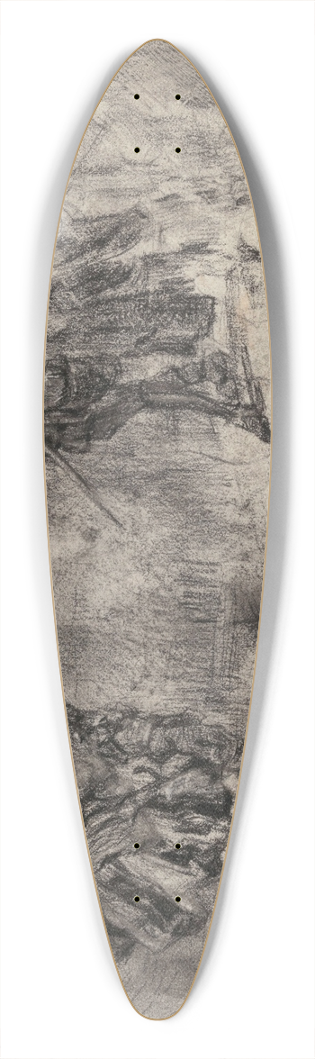 James Ensor - Don Quixote 39.3 inch art pintail longboard deck