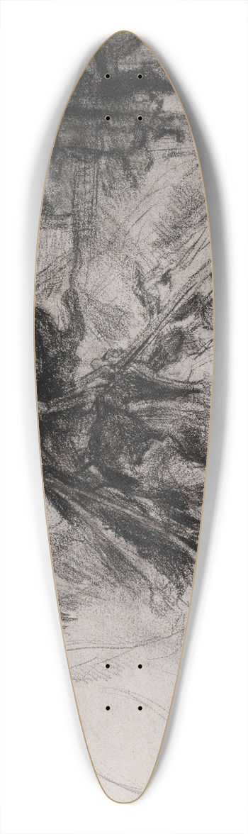 James Ensor - Don Quixote 39.3 inch art pintail longboard deck