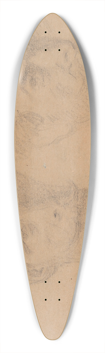 James Ensor - Double Self Portrait 39.3 inch art pintail longboard deck