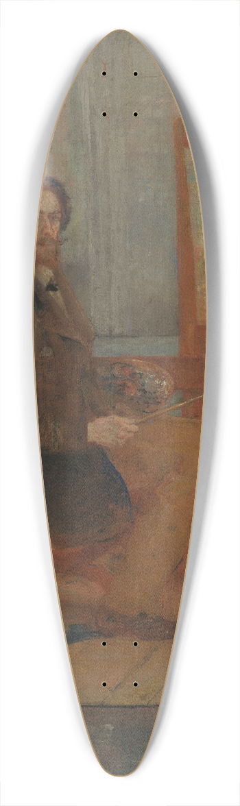 James Ensor - Ensor at his Easel 39.3 inch art pintail longboard deck