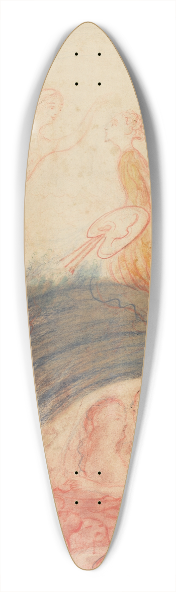 James Ensor - Ensor en zijn muze 39.3 inch art pintail longboard deck