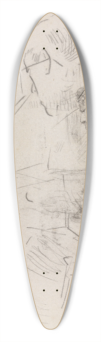 James Ensor - Ensors Mother 39.3 inch art pintail longboard deck