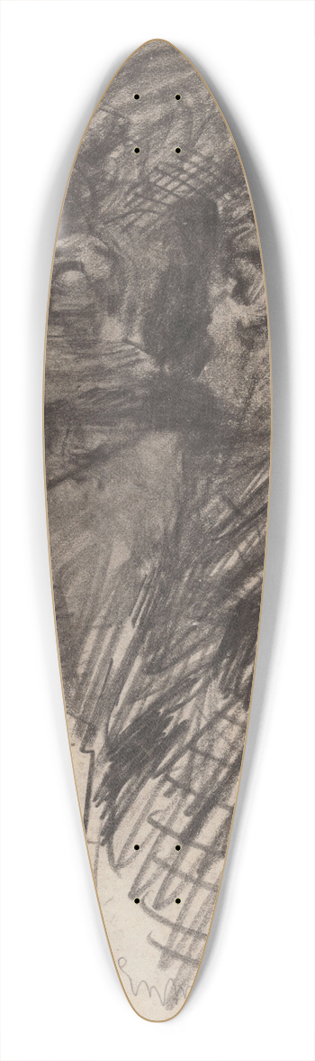 James Ensor - Heads 39.3 inch art pintail longboard deck